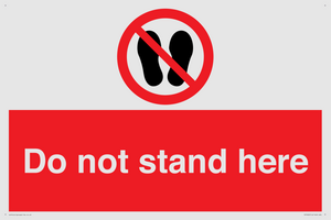 Do not stand here